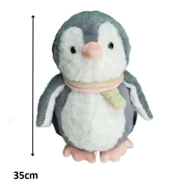 Scarf Penguin Plush Figure | Fluffy & Soft Stuffed Animal Penguin Plush Toy For Kids – 35 Cm - My Store