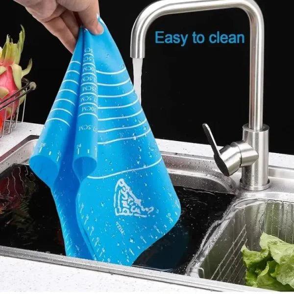 Silicone Baking Mat With Measurements Heat Resistant Cookie Sheet Oven Liner | Non Stick Flour Rolling Mat | Baking Mat Kneading Dough Pad (random Color) - My Store