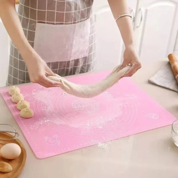 Silicone Baking Mat With Measurements Heat Resistant Cookie Sheet Oven Liner | Non Stick Flour Rolling Mat | Baking Mat Kneading Dough Pad (random Color) - My Store