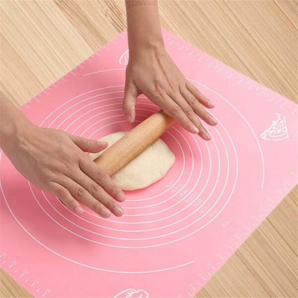 Silicone Baking Mat With Measurements Heat Resistant Cookie Sheet Oven Liner | Non Stick Flour Rolling Mat | Baking Mat Kneading Dough Pad (random Color) - My Store