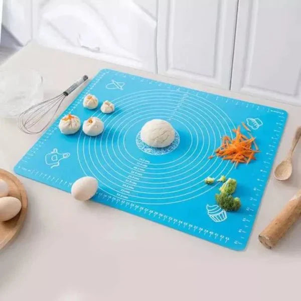 Silicone Baking Mat With Measurements Heat Resistant Cookie Sheet Oven Liner | Non Stick Flour Rolling Mat | Baking Mat Kneading Dough Pad (random Color) - My Store