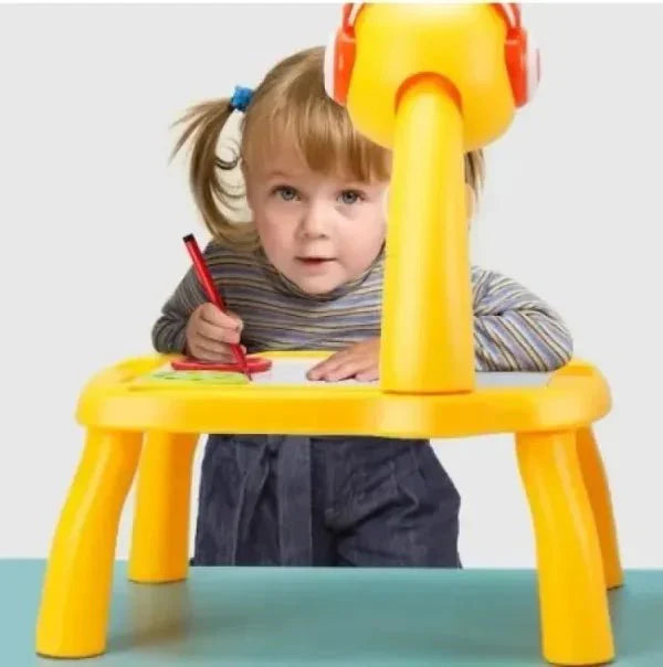 Giraffe Small Size Art Drawing Board Leds Projector Light Toy Children Kids Painting Table Small Desk (with Box Packing)(random Color) - My Store