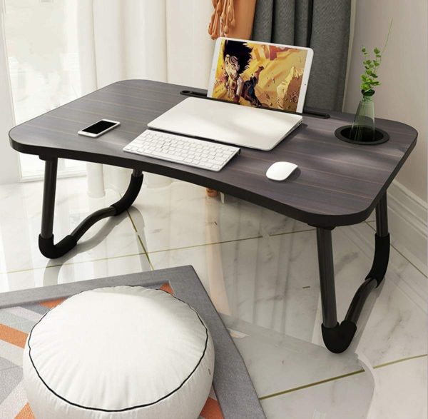 Wooden Laptop Table – Laptop Stand – Floor Table – Laptop Table – Drawing Desk – Bed Tray Table Fold - able – Table Notebook Stand Reading Holder – Study Table – Portable Desk – Random Color - My Store
