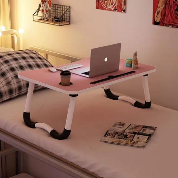 Wooden Laptop Table – Laptop Stand – Floor Table – Laptop Table – Drawing Desk – Bed Tray Table Fold - able – Table Notebook Stand Reading Holder – Study Table – Portable Desk – Random Color - My Store